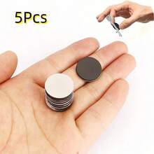 5/25/45/70/80/100pcs Self-Adhesive Round Rubber Magnets, 0.79in X 0.79in, Soft Magnetic Sheets For Refrigerator, Office Whiteboard/Blackboard, Teaching Demonstrations And More Scenarios - Black - View 17