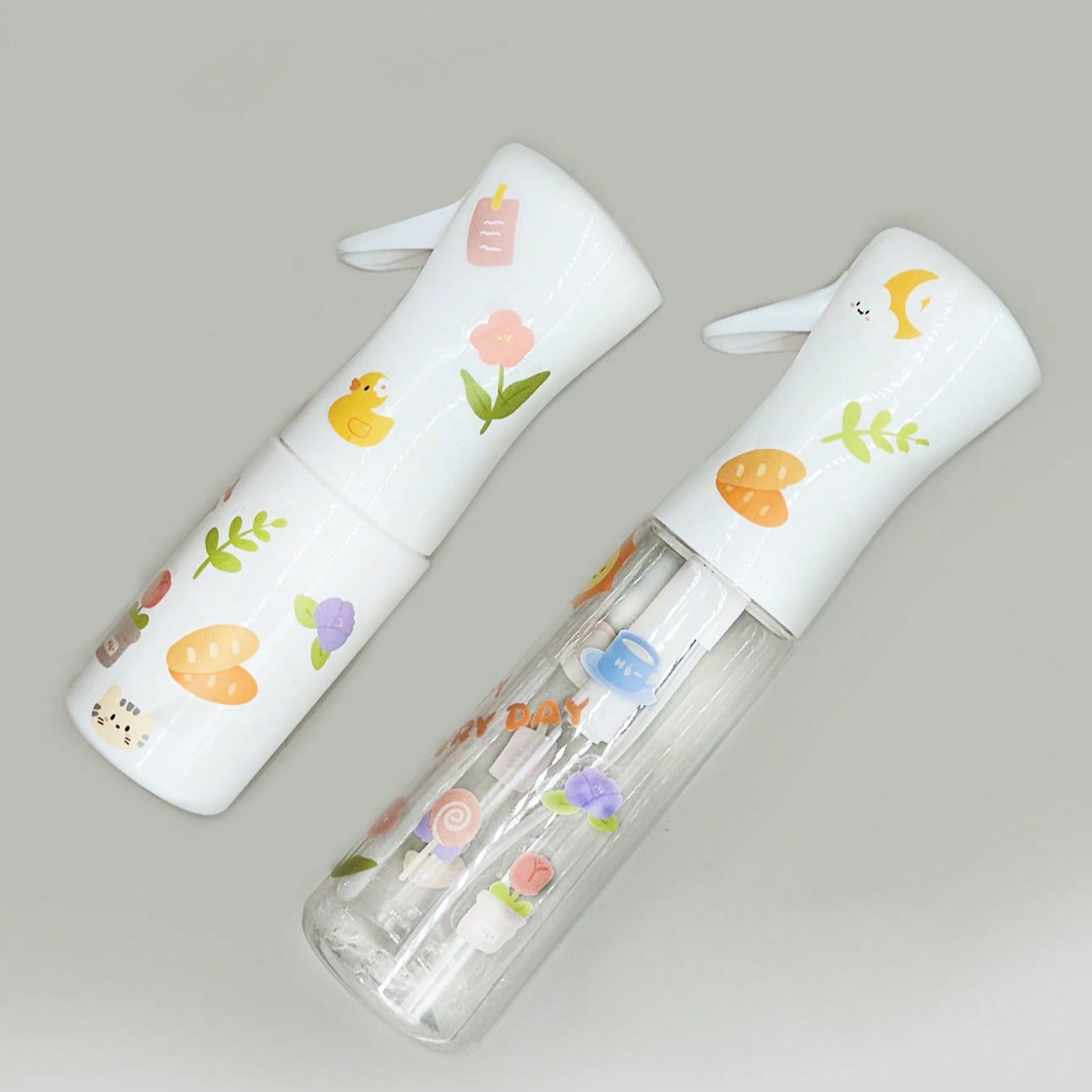 1pc Professional High Pressure Mist Sprayer Bottle With DIY Stickers, 200ml/300ml/500ml High Pressure Continuous Automatic Fine Mist Sprayer, Refillable, Hair Styling Tool, Hair Care Product And Accessory, Salon Beauty Travel Essential