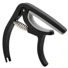 Professioneller Gitarrensattel für akustische & elektrische 6-Saiten Gitarren/Mandolinen - leichter Holzklammer mit geschmeidiger Federaktion (ergonomisches Design, schneller Zugriff auf die Bünde)