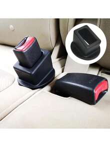 1 个红色/黑色硅胶汽车插槽固定夹，帮助您轻松找到插槽、固定推杆，方便使用带扣的后座汽车配件 - 汽车保护，由硅胶锁套制成