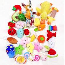 Durable Dog Chew Toys, Squeaky Plush Toys For Training & Boredom Relief For Small/Large Breed Dogs, Suitable For Outdoor Activity Like Weekend Trip, Beach - Multicolor - View 10