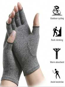 1 Pair Rehabilitation Gloves, Anti-Slip Breathable Healthcare Fingerless Gloves, Pressure Rehabilitation Training Gloves, Sports Gloves Arm Warmers Autumn Fall Fashion