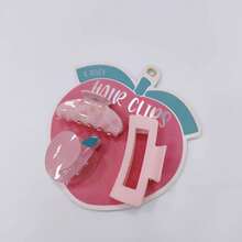 3 Stücke/Set modische pfirsichförmige Haarspangen, lässige tägliche Haarzubehör