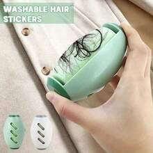 1pc Manual Lint Roller - Reusable & Washable Pet Hair Remover With Durable Plastic Handle, Powerful Dust Cleaning For Home Use, No Batteries Required, Light Green Design With Ventilation Holes, Lint Remover For Clothes - màu xanh lá - Xem 2