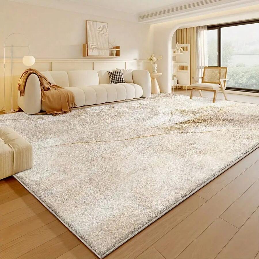 天鹅绒 850g/M² 涤纶轻奢极简几何图案室内地板柔软加厚防滑走廊简约地毯,简约风格和防滑性能,营造优雅环境柔软区域地毯 - 大渐变设计,防滑和可机洗,适用于客厅、卧室、办公室 - 复古波西米亚风格家居装饰地毯入口装饰 - 彩色 - 查看 1