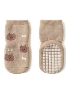 1 Pair Cartoon Thick Warm Anti-Slip Baby Crew Socks
