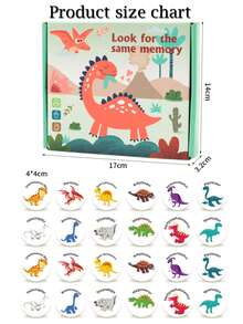 Children's Early Childhood Educational Memory Chess Toys. Dinosaur Matching Game Matching Toys. Focus Training Toys.