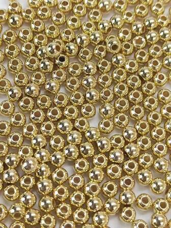 3-10mm CCB Electroplated Smooth Round Beads, For Handmade DIY Jewelry Making Bracelets Necklaces, Semi-Finished Components Materials