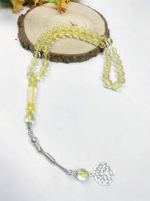 1条45颗10毫米串珠手链，简约优雅设计，日常祈祷念珠，配中国结吊坠 - 彩色 - 查看 5