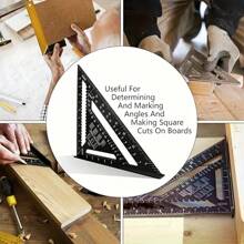 铝合金三角尺，高精度，多功能，加厚设计，兼具装饰性和实用性，木工好帮手，多种颜色可选