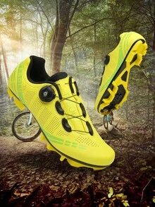 Giày đạp xe TABOLU A27 MTB Unisex dành cho nam và nữ, Giày đạp xe leo núi Giày thể thao & ngoài trời Giày đua tốc độ Giày đạp xe leo núi đường mòn, Chống trượt và chống mài mòn, Nhẹ và thoải mái, Giày đạp xe ngoài trời thời trang - Màu vàng - Xem 7