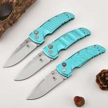 1PC-Sage Green Folding Knife, Pocket Folding Knife, Aluminum Alloy Handle, Blade Material MAGNACUT/1.4116 Powdered Steel, Folding Knife, EDC Utility Tool With Deep Carry Clip, Suitable For Outdoor Camping, Hiking, Wilderness Adventure, Fishing (Unfolded Length 7.95 Inches, Blade Length: 3.35, Blade Width: 1.18, Blade Thickness: 0.13, Handle Length: 5.9)