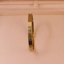 3件装四叶草手链，女士钛钢不褪色不锈钢手链，简约时尚气质配饰