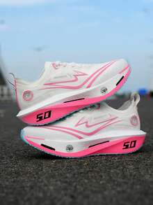 أحذية رياضية للرجال مزودة بلوح كربوني للاستخدام الخارجي، أحذية جري للسباقات والتدريب والنصف ماراثون وجري السرعة؛ أحذية رياضية للنساء، أحذية مسابقات ألعاب القوى والجري على الطرق، أحذية تنفس شبكية مقاومة للتآكل وامتصاص الصدمات ومانعة للانزلاق