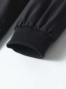 Stand Up Collar Jacket Men's Spring And Autumn New Simple Baseball Collar Jacket Men's Fashion Men's Top - Black - View 8