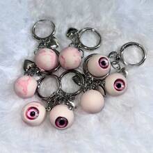 Mặt dây chuyền hình mắt kinh dị, Móc khóa Gothic, Phụ kiện Halloween, Móc khóa hình trái tim Gothic, Mặt dây chuyền trang trí vui nhộn cho ví, Ý tưởng quà tặng Giáng sinh cho nam và nữ - Xem 7