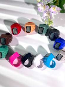 LED Finger Ring Counter, Elastic Ring Counter With Digital Display, Electronic Hand Tally Counter, Counting Ring Counter, Counting Clicker For Warehouse Inventory - Multicolor - View 11