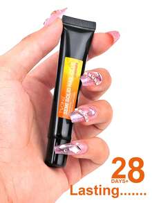 TWOING 5pcs/2pcs Fast-Drying Nail Glue,Quick-Dry Nail Glue, Semi Solid Super Strong Adhesive, Waterproof, Long-Lasting, Fast-Drying, Formaldehyde-Free, Alcohol Free, Compatible With Acrylic & Fake Nails, Plastic, Universal Use, No UV Cure Needed - Clear - View 9