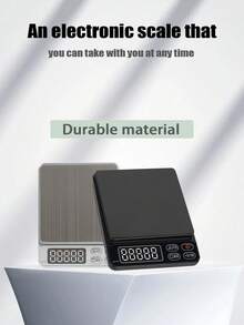Digital Kitchen Scale, Multi-Unit Electronic Scale, High-Precision Sensor Electronic Scale, 3.0Kg Range/0.1g Accuracy, Compact Measuring Scale, Automatic Shut-Off Function, Multi-Purpose, With One-Touch Tare, One-Touch Unit Conversion, No Manual Calculation Required, Battery-Powered (Batteries Not Included)