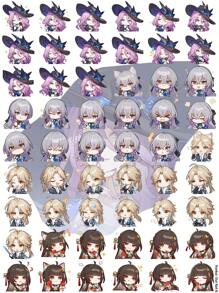 54pcs Cute Honkai: Star Rail Game Stickers, DIY Decorative Stickers For Water Bottles, Stationery, Computers