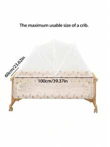 1pc Spring & Summer Full Coverage Baby Crib Mosquito Net, Durable Effective Protection Against Insects, Mosquitoes, Pop-Up Baby Crib Canopy, Easy Installation Breathable Mesh - Multicolor - View 13