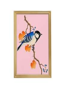 1pc 30*40cm(12*16inch)/40*60cm(16*24inch) Outer Framed Colorful Eclectic Wall Art Decor, Famous Artist Posters, Eclectic Room Decor Aesthetic, Vintage Minimalist Wall Decor, French Country Decor Plants Bohemian Wall Decor Bedroom Dormitory (L)Y - Gold - View 1