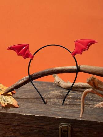 1 pieza Diadema elegante y única con cuerno, adecuada para vacaciones, fiestas, Halloween, diadema, aro para el cabello, diadema para mujeres, atuendos de otoño, disfraces de Halloween, artículo esencial para vacaciones