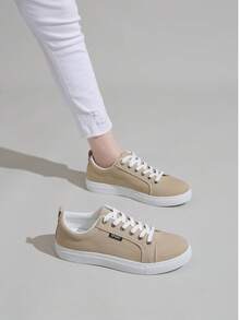 2025 New Spring/Autumn Women's Fashion Casual Sneakers, Anti-Slip Student Sports Shoes, Canvas Breathable