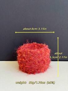 彩色手工 DIY 毛线球，柔软亲肤，适用于针织和钩编包、围巾、毛衣、帽子、手工胸针项目，50 克/卷