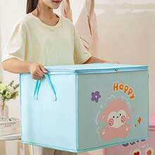 1 Túi đựng đồ bằng vải không dệt dung tích lớn dùng để sắp xếp đồ đạc trong nhà, đựng quần áo và dọn dẹp phòng trẻ em – Thiết kế hoạt hình dễ thương, hoàn hảo cho những gia đình cần không gian gọn gàng! - nhiều màu - Xem 15