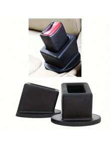 1 个红色/黑色硅胶汽车插槽固定夹，帮助您轻松找到插槽、固定推杆，方便使用带扣的后座汽车配件 - 汽车保护，由硅胶锁套制成