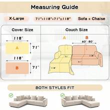 Fast LogisticsCouch Cover For Sectional Sofa 2 Pieces Couch Covers For L Shape Sofa Cover Furniture Protector For Pets Sofa Slipcover For 23 Cushion Couch 71x118+71x118 Dark Grey Discounts