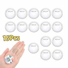 5/10/15/20/25/30/40/50个亚克力圆形透明空白徽章套装,适用于手工DIY徽章制作 - 彩色 - 查看 18