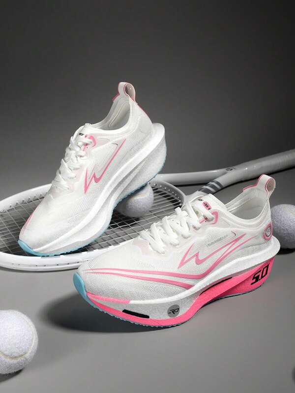 أحذية رياضية للرجال مزودة بلوح كربوني للاستخدام الخارجي، أحذية جري للسباقات والتدريب والنصف ماراثون وجري السرعة؛ أحذية رياضية للنساء، أحذية مسابقات ألعاب القوى والجري على الطرق، أحذية تنفس شبكية مقاومة للتآكل وامتصاص الصدمات ومانعة للانزلاق