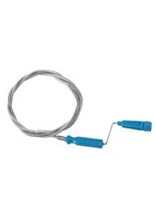 1pc Steel Wire Drain Cleaner, Bathroom Pipe Cleaning Tool, Flexible Steel Wire Sink Drain Clog Remover, Toilet Blockage Unclogging Manual Plunger, Spring Drain Cleaning Tool, Manual Drain Unclogger - Silver - View 12