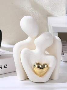 Creative Modern Abstract Nordic Style Heart-Shaped Decorative Ornament, Suitable For Decorating Desks, Bedside Tables, Living Rooms, Wine Cabinets, Also Makes A Great Gift For Partners, Girlfriends On Holidays And Anniversaries