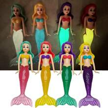 3/4 件全新透明/纯色美人鱼潜水玩具，夏季泳池潜水玩具，可用作装饰品或收藏品，夏季最佳礼物选择，泳池玩具派对，美人鱼和海盗泡泡，游泳美人鱼尾巴，Lol 玩具，美人鱼，泡泡，美人鱼派对