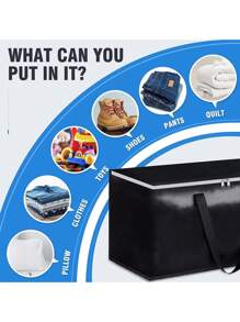 Automotive Trunk Storage Box - Car Trunk Storage Organizer, Portable Organizer Box With Handle, Multifunctional Universal Seat Stowing Box - one-size - View 5