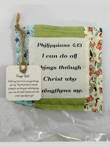 1 Gói Chăn Cầu Nguyện Có Thánh Giá Bên Trong - Chăn Cầu Nguyện Mini Bỏ Túi - Chăn Nhiều Màu Sắc May Thủ Công - Quà Tặng Khuyến Khích Tinh Thần Cơ Đốc Giáo Quà Tặng Sinh Nhật Quà Tặng Tốt Nghiệp Quà Tặng Giáng Sinh - Nhiều màu - Xem 8