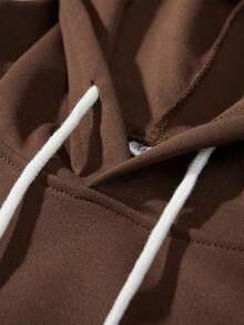 Men's Printed Letters Vintage Ramen Printing Graphic Side Pockets Hoodie, Emo Style, 2000s Style, For Fall - 黑色 - 查看 10