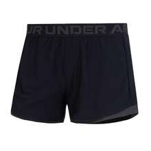 Under Armour Play Up 2.0 Shorts, Soft Knit Relaxed Fit Women's Professional Training 1362517-001 - Black - View 2