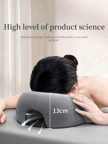 专业美容枕：符合人体工学的记忆棉面部靠垫，适用于美容院床和按摩床。柔软亲肤的面料带来奢华触感，结构坚固耐用，不易变形。高级美容院记忆棉枕 - 彩色 - 查看 4