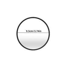 1pc Elegant Black Art Deco Round Convex Mirror - Full-Length Plastic Wall Decor For Living Room & Bedroom, No Electricity Needed, Featherless, Horizontal Orientation, Modern Home Decor, Room Decor - Multicolor - View 13