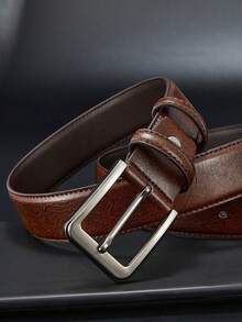 Joopzqm [Casual Belt] Men's Pin Buckle Casual Belt Daily Commuting, Business Party, Festival Birthday Gift Autumn-Winter Accessories,Suitable For Teens, Youth,Men,Casual, Outdoor, Athletic, Vacation, Graduation Gifts, Birthday, Daily Wear - Brown - View 2