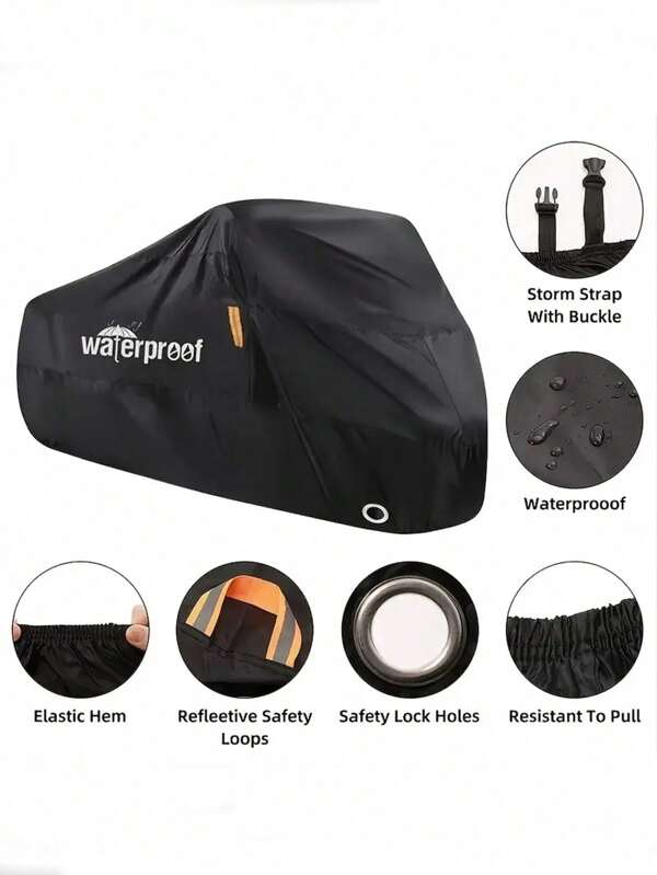 1pc Waterproof Bike Cover For 1-2 Bikes - Protect Your Mountain, Road, Or Electric Bike From Rain, Sun, And Dust