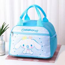 Sanrio 1pc Sanrio Lunch Bags Lunch Box Bags Lunch Bag Student Insulation Bag Cute Cartoon Tote Bag Portable Large Storage Bag Zipper Closure With Double-Sided Pocket Reusable Durable Nylon Fabric Insulation And Fresh-Keeping Back To School Must Be Suitable For Students To Work, Family Daily Commuting, Dinner, Outdoor Picnic Can Be Used As Birthday Gifts, Holiday Gifts., Home Decor, Party & Christmas Storage