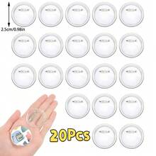 5/10/15/30pcs-DIY Badges Kit Button,Pins Clear Acrylic Design,Transparent Button Pins,Clamshell Button Pin Badges, Campus Name Display Frame, Photo Buttons For Crafts Supplies, Festivals Decorate Craft Supplies,Mini Clothing Crafts Transparent Pin, DIY Photo Button Make Your Own Button, Button Making Supplies - Multicolor - View 23