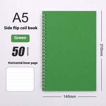 1pc A5 Retro Leather Texture Spiral Notebook, Memo Pad