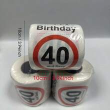 10*10CM pro Blatt, 250 Blatt 2-lagig oder 150 Blatt 3-lagig Toilettenpapier-Rolle mit digital bedrucktem Geburtstagsmuster, farbiges Toilettenpapier mit digitalem Muster