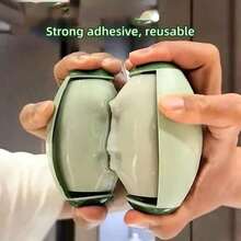 1pc Manual Lint Roller - Reusable & Washable Pet Hair Remover With Durable Plastic Handle, Powerful Dust Cleaning For Home Use, No Batteries Required, Light Green Design With Ventilation Holes, Lint Remover For Clothes - màu xanh lá - Xem 1